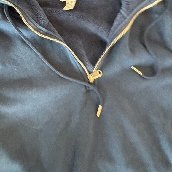 ATHLETA Cozy Karma 1/4 Zip Hoodie Enchanted Blue Sport Sweatshirt size XL - Picture 8 of 11